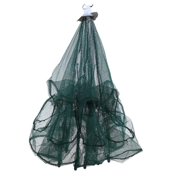 Foldable 6 Hole Automatic Retractable Fishing Shrimp Trap