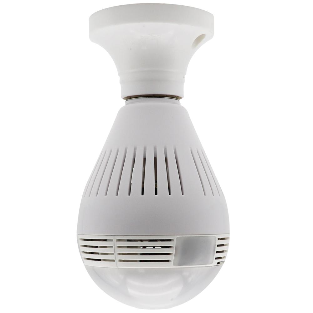 Wireless WIFI IP Camera Panoramic 360 Degree Bulb LED Lights 960P For Home Security
