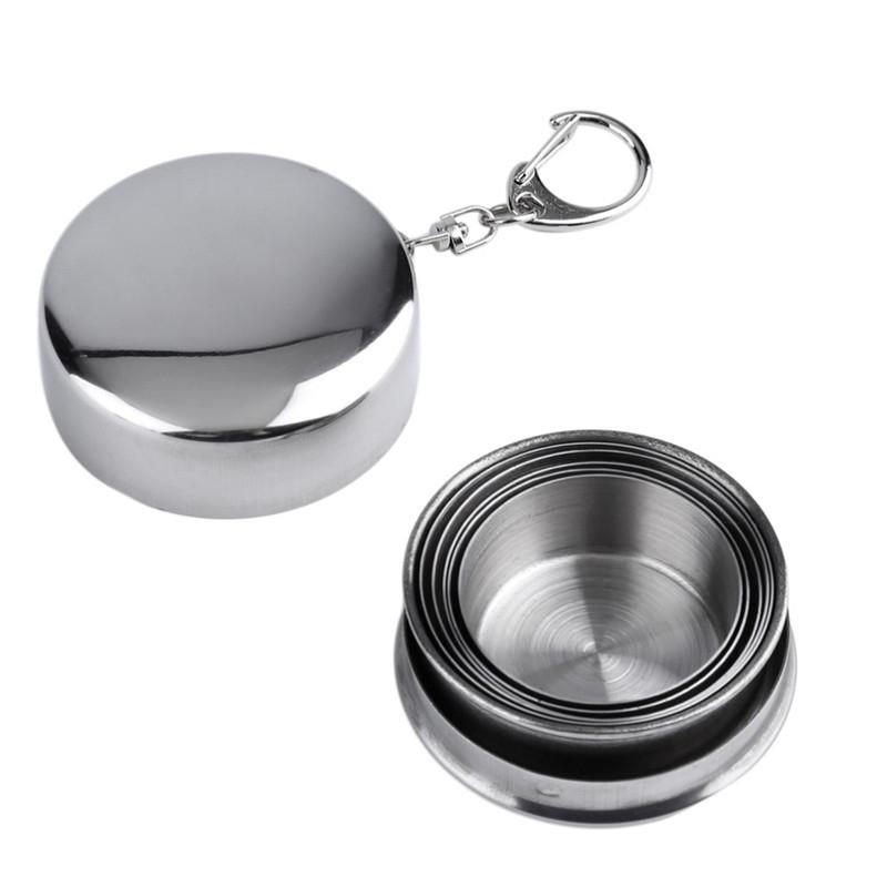 Stainless Steel Portable Outdoor Telescopic Collapsible Folding Cup