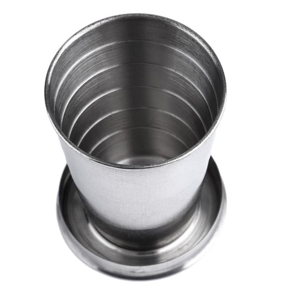 Stainless Steel Portable Outdoor Telescopic Collapsible Folding Cup - CBXMall.com | Best Prices ➤ Fast DELIVERY | ✈ Free Standard Shipping over 100+ Countries Worldwide