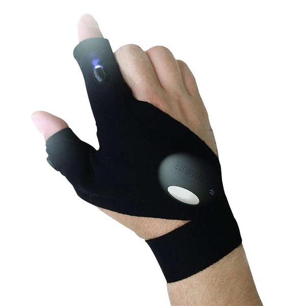 LED Flashlight Torch Cover Survival Camping Hiking Rescue Tool Waterproof Glove Left Hand - CBXMall.com | Best Prices ➤ Fast DELIVERY | ✈ Free Standard Shipping over 100+ Countries Worldwide