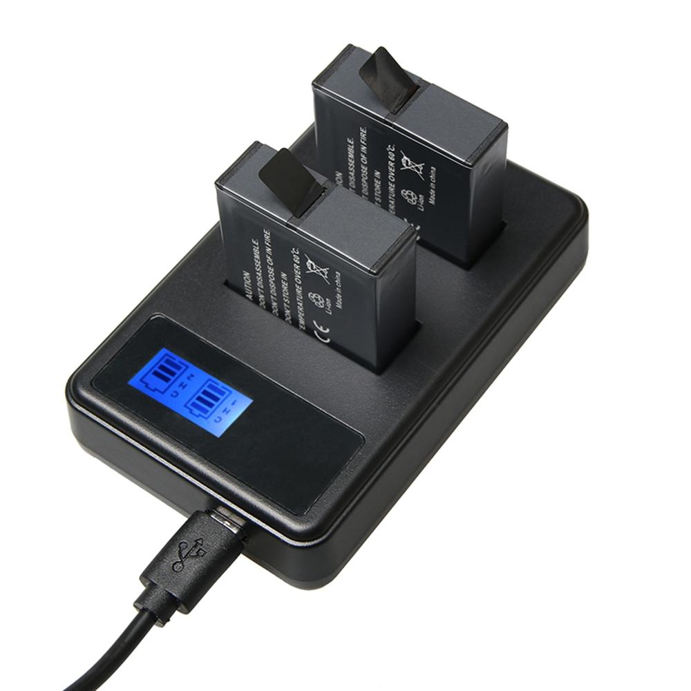 Dual Battery Charger with LCD Power Display for Gopro Hero 5 / 6