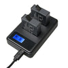 Dual Battery Charger with LCD Power Display for Gopro Hero 5 / 6