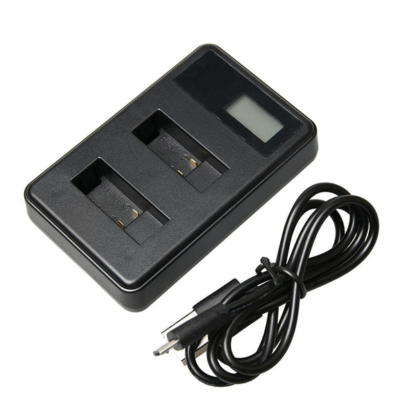 Dual Battery Charger with LCD Power Display for Gopro Hero 5 / 6