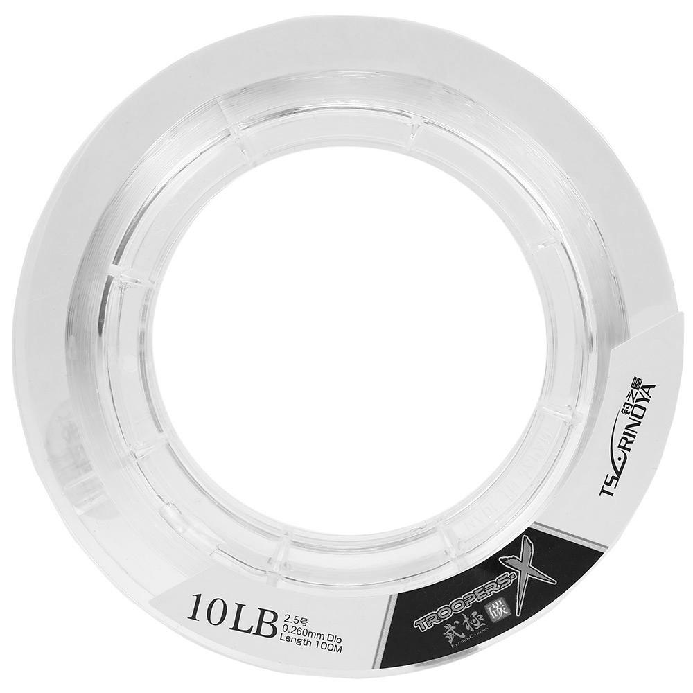 100m Trulinoya Transparent Carbon Fish Line Fluorocarbon Fishing Wire  Linha De Pesca