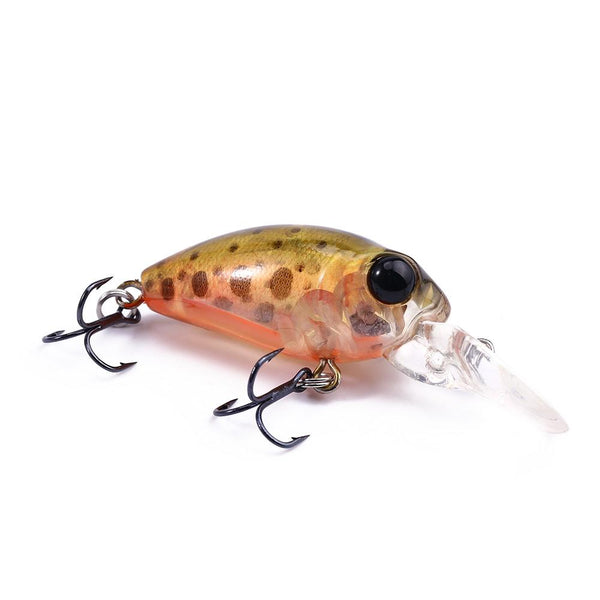 DW40 32mm Trulinoya Bare King Mini Fishing Lure Hard Bait with Hook Fishing Gear