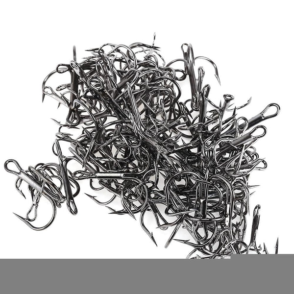 100 Pcs Lures Fishing Treble Hooks