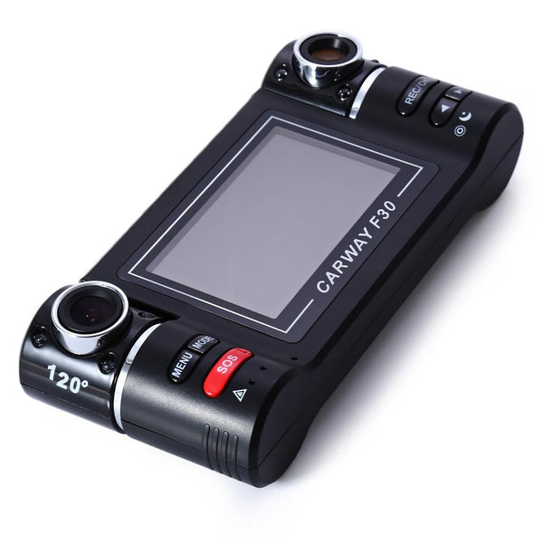 F30 2.7 inch Car DVR Camera Video Driving Recorder HD Dual Lens Dashboard Vehicle Camcorder