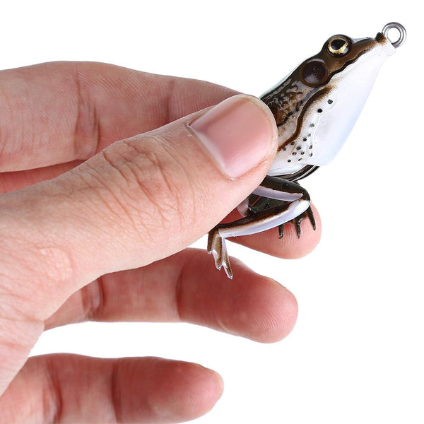 Freshwater Ray Frog Fishing Lure Hooks Fish Bait Tackle 