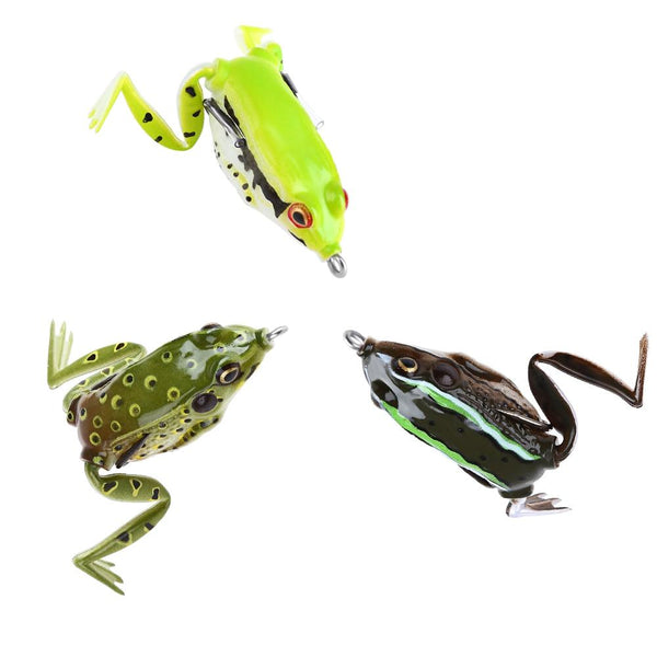 Freshwater Ray Frog Fishing Lure Hooks Fish Bait Tackle 