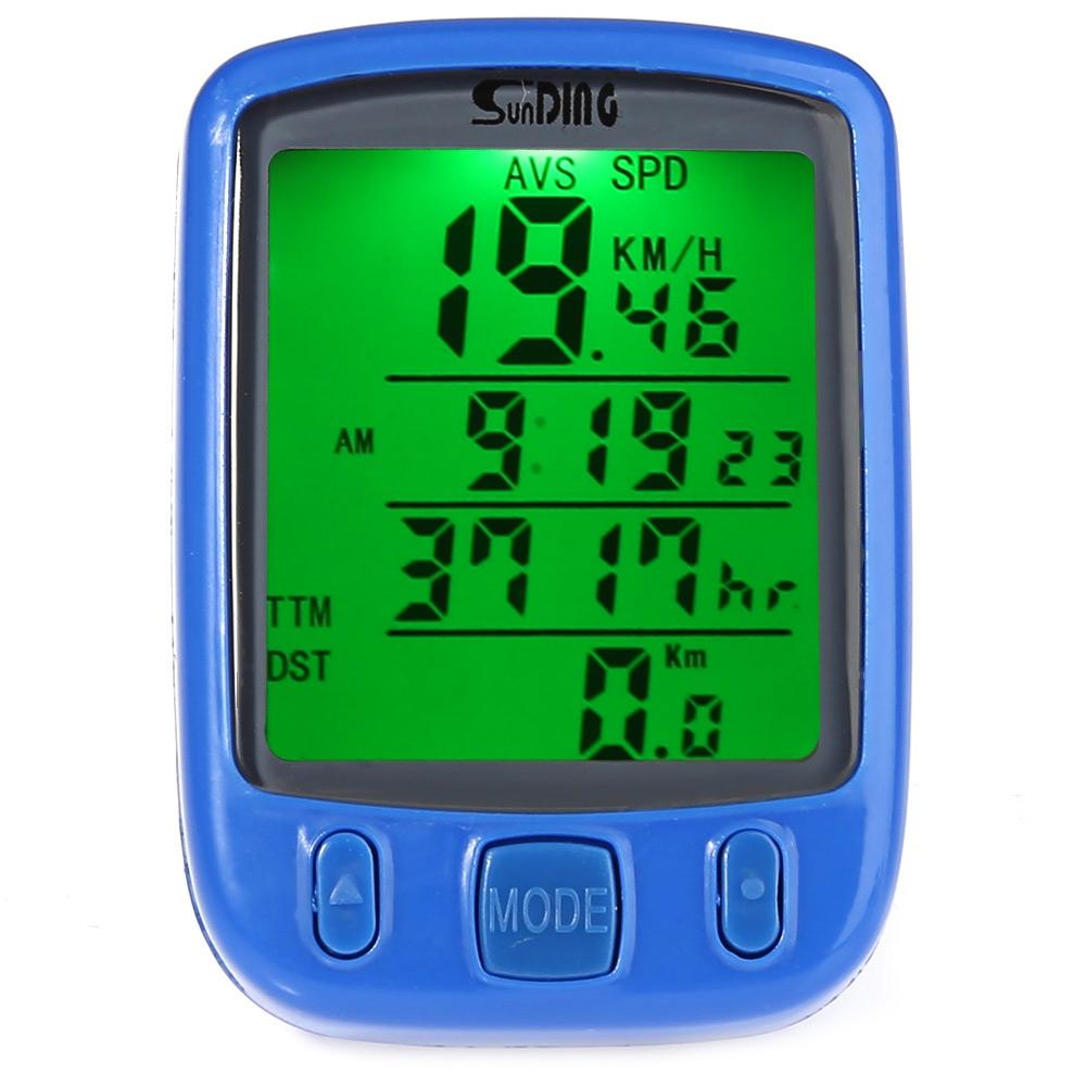 SunDing SD - 563B Outdoor Multifunction Water Resistant Cycling Odometer Speedometer