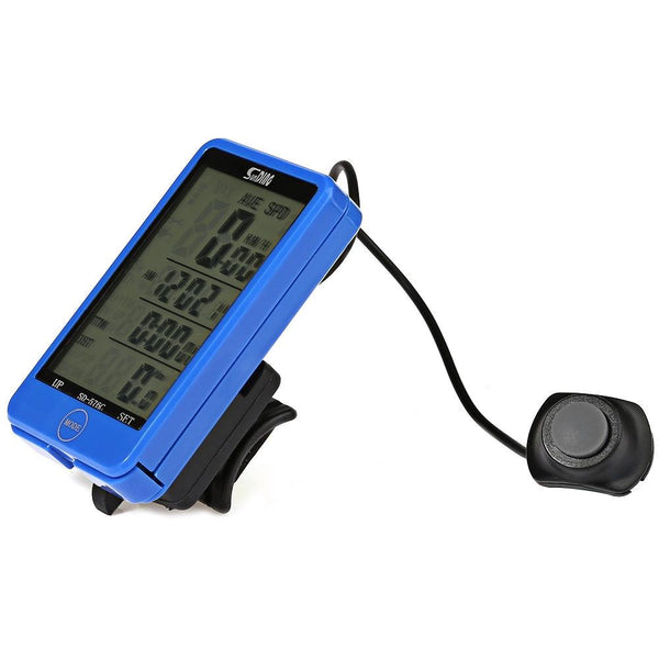 SunDing SD - 576C Water Resistant Touch Screen Wireless Bike Computer Speedometer with LCD Backlight