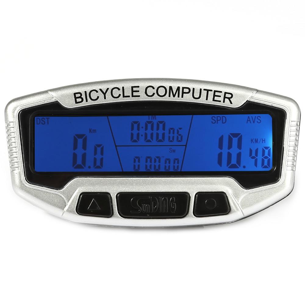 SunDing SD - 558A Outdoor Multifunction Water Resistant Cycling Odometer Speedometer