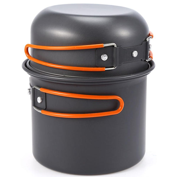 Outlife 4pcs Foldable Outdoor Camping Hiking Cookware Backpacking Picnic Bowl Pot Pan Set - CBXMall.com | Best Prices ➤ Fast DELIVERY | ✈ Free Standard Shipping over 100+ Countries Worldwide