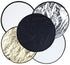 43 inch 5 in 1 Collapsible Portable Round Multi-disc Photography Lighting Reflector