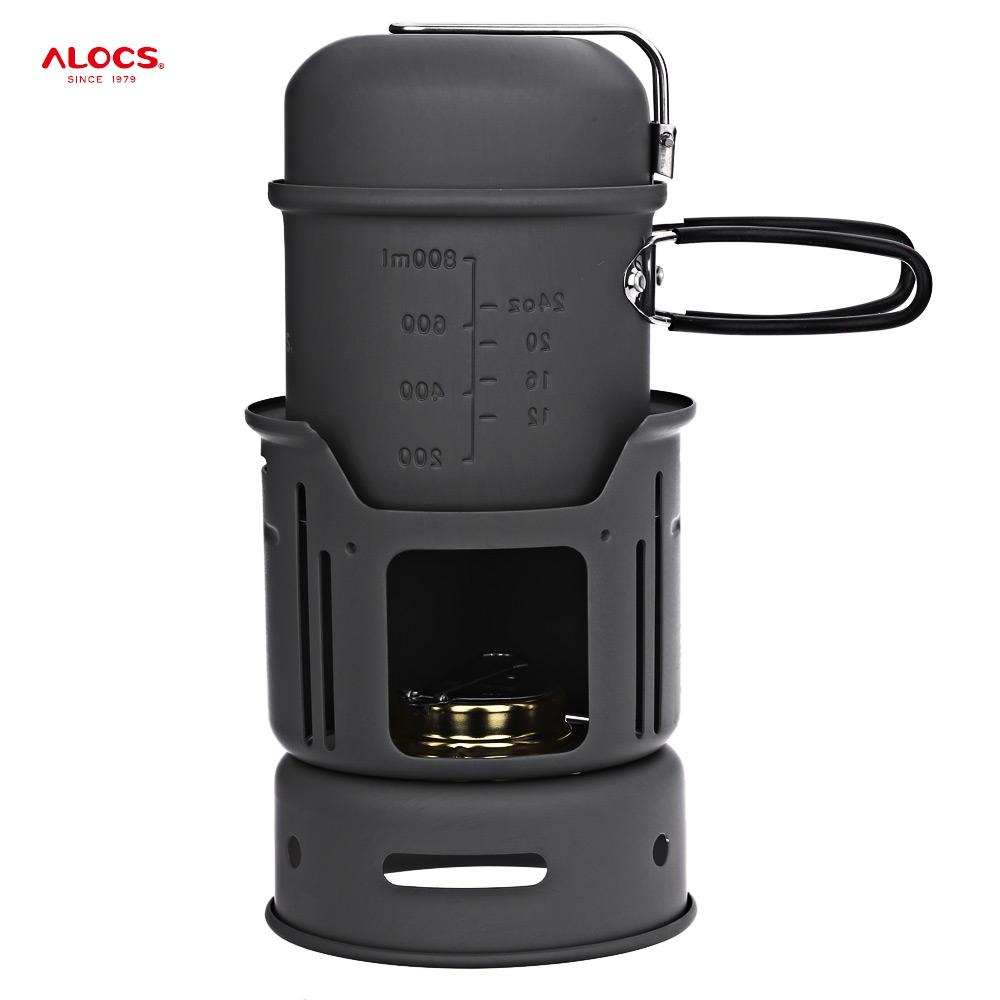 ALOCS CW - C01 7pcs Camping Cook Set for Outdoor Hiking