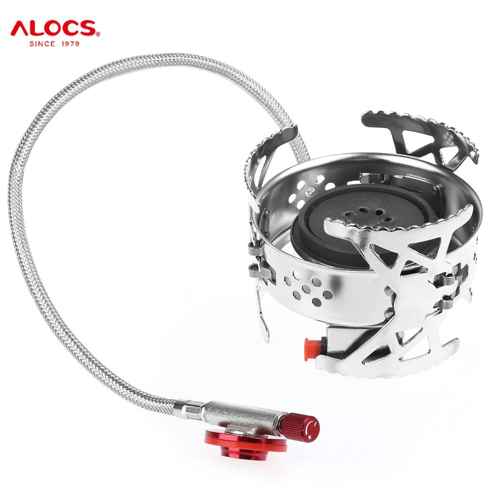 ALOCS CS-G04 Split Hurricane Ultralight Backpacking Camping Stove Gas Furnace Burner