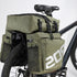 Roswheel 37L Water Resistant Durable 3 in 1 Bicycle Rear Pannier Bag