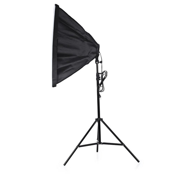3-in-1 Photo Studio Kit 4 Lamp Holder 2m Light Stand 50 x 70cm Soft Box