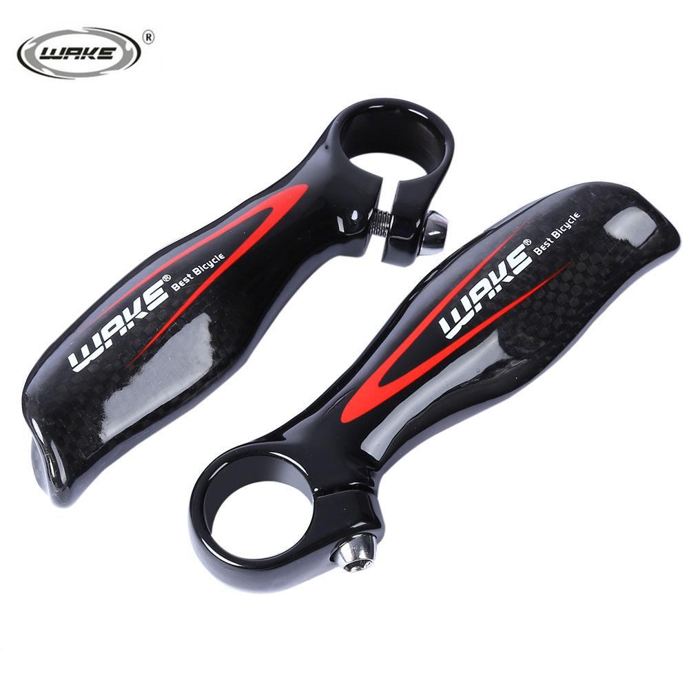 WAKE Paired Carbon Fiber Glossy Bicycle MTB Bike Handlebar Bar End