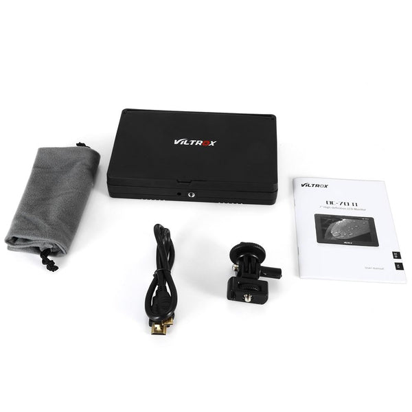 Viltrox DC - 70II 7 Inch Portable HDMI In / Out Clip-on High Definition LCD Monitor for DSLR Camera