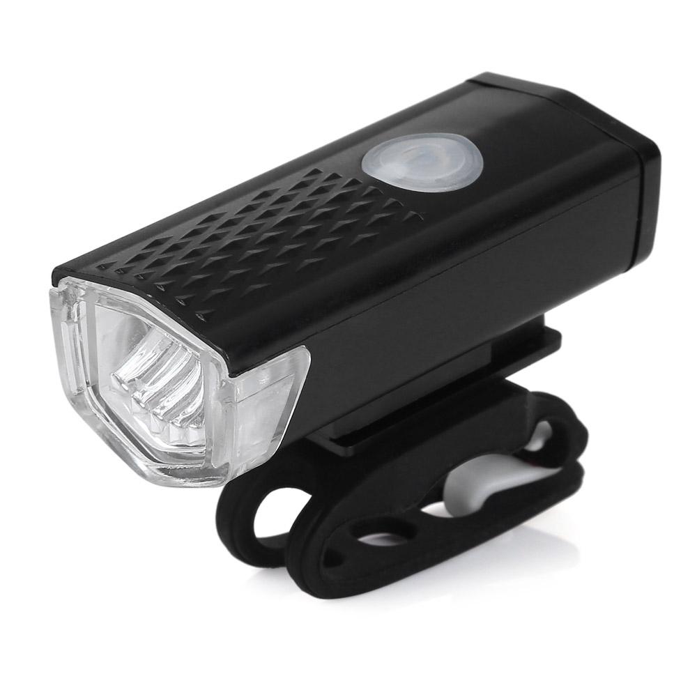 Water Resistant Rechargeable Mountain Bike Front Light with USB Changer for Night Cycling