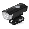 Water Resistant Rechargeable Mountain Bike Front Light with USB Changer for Night Cycling