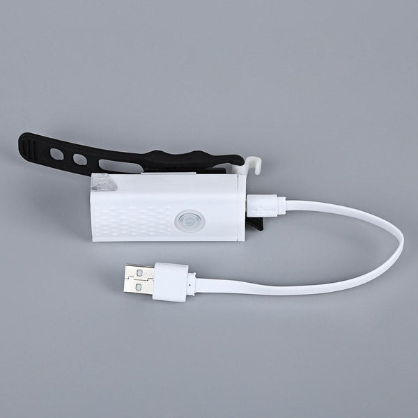 Water Resistant Rechargeable Mountain Bike Front Light with USB Changer for Night Cycling