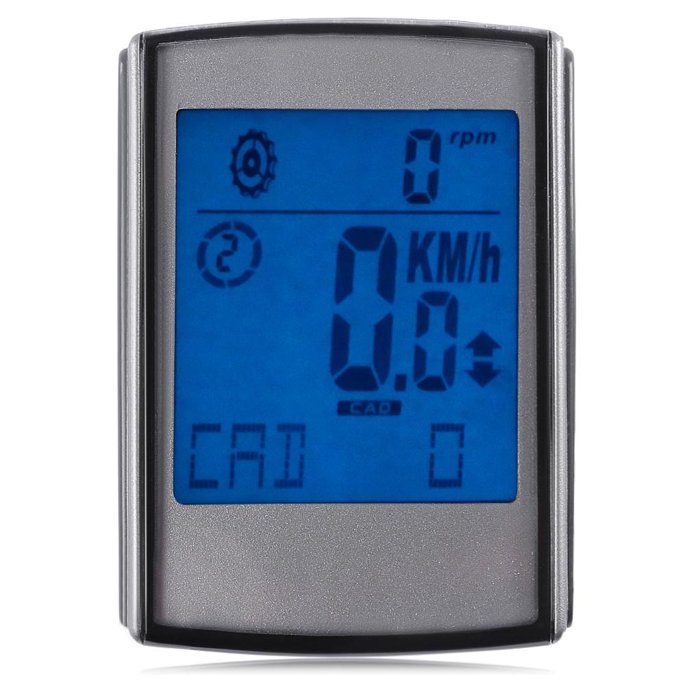 Water Resistant Wireless LCD Backlight 3 in 1 Bicycle Computer Odometer