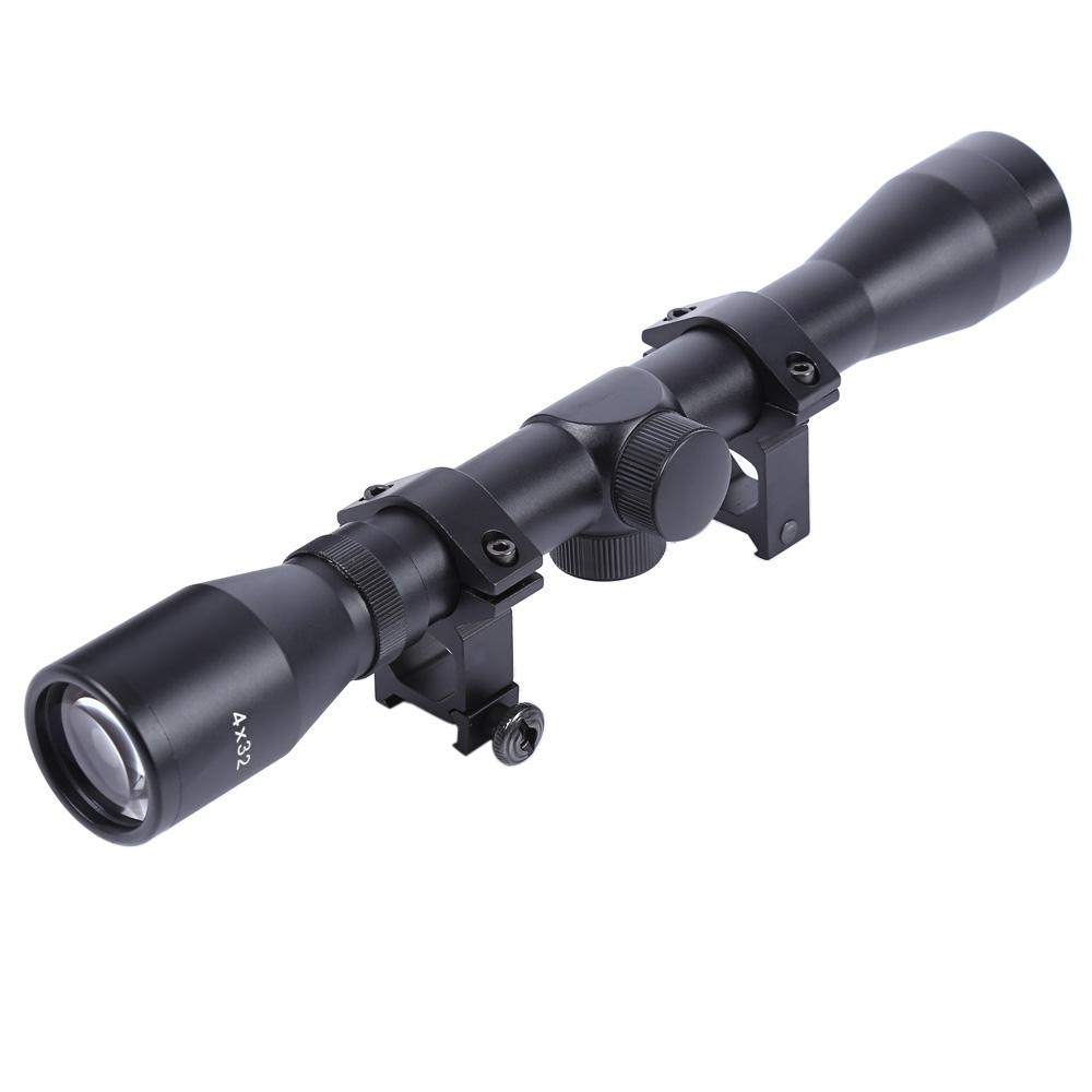 4X32 Sniper Telescopic Scope Sight Riflescope with 20MM Rail Mount for Outdoor Hunting