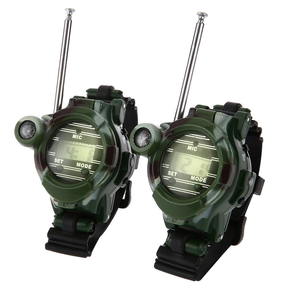 2pcs 7 in 1 Walkie Talkie Watch Camouflage Style Children Toy