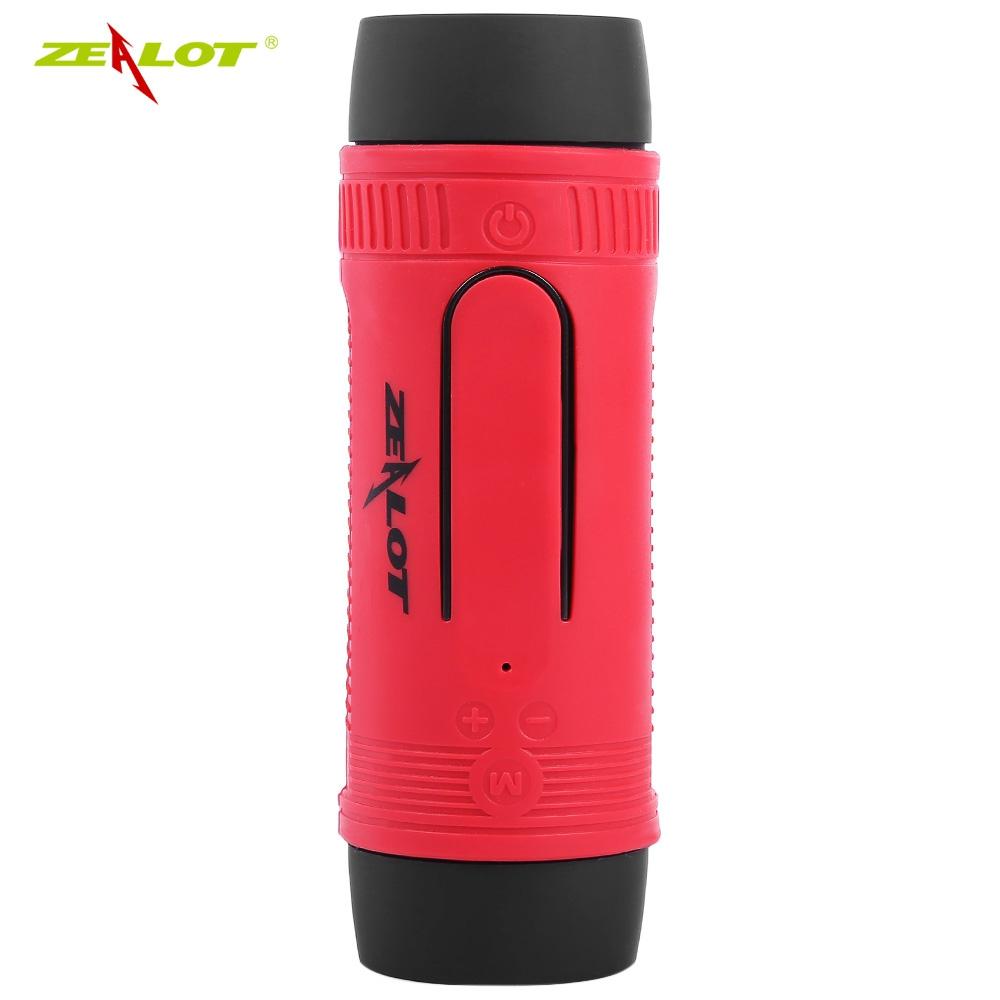 Zealot S1 Outdoor Sport Bicycle Portable Rechargeable Bluetooth Speaker with LED Light