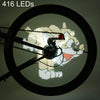 FT - 801 Pro DIY Bicycle Cycling 416 LEDs Waterproof Colorful Changing Video