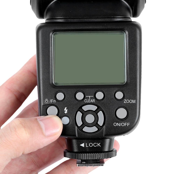 TRIOPO TR - 586EX C 1/8000s Wireless Hot Shoe Camera Flashlight Speedlite with LCD Screen