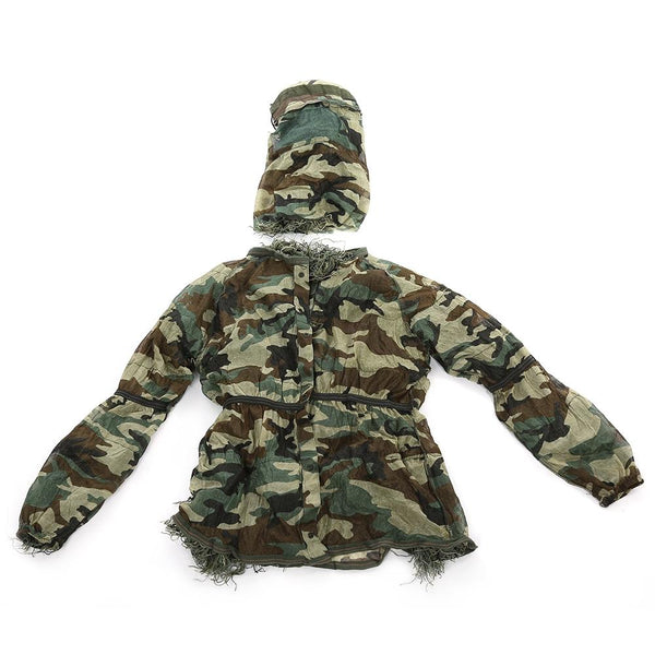 Camouflage Jungle Hunting Ghillie Suit Set Woodland Sniper Birdwatching Poncho - CBXMall.com | Best Prices ➤ Fast DELIVERY | ✈ Free Standard Shipping over 100+ Countries Worldwide