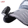 LEO Fishing Camping Mechanical Work 3 LEDs 360 Degree Rotating Cap Lamp