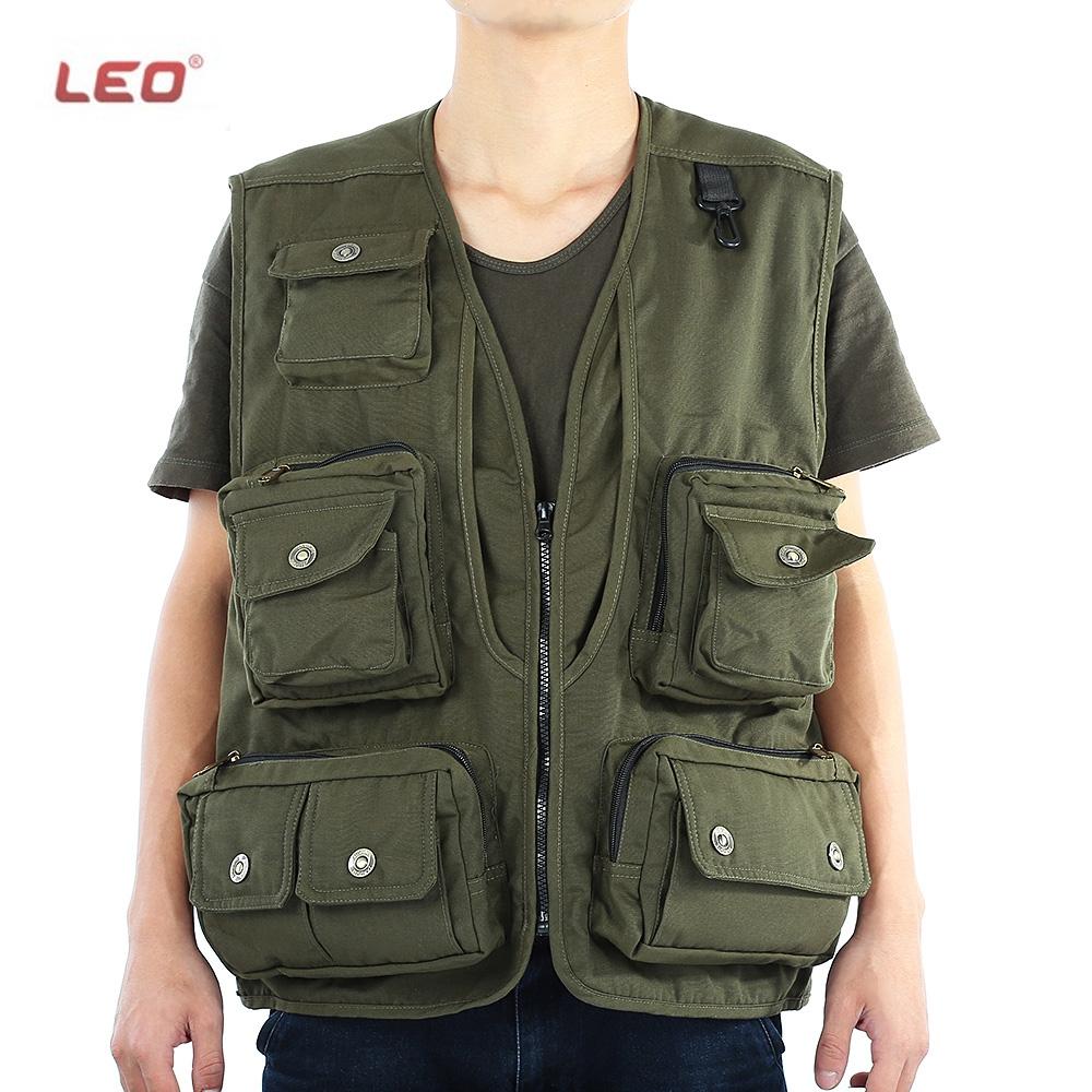 LEO Army Green Fishing Vest