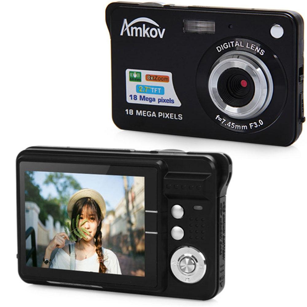 Amkov CDC3 2.7 Inch TFT Screen 18.0MP CMOS 5.0MP Anti-shake Digital Video Camera