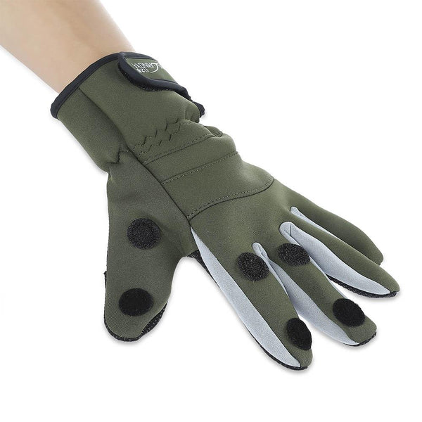 TSURINOYA Paired Warm Water Resistant Full Finger Glove for Outdoor Fishing