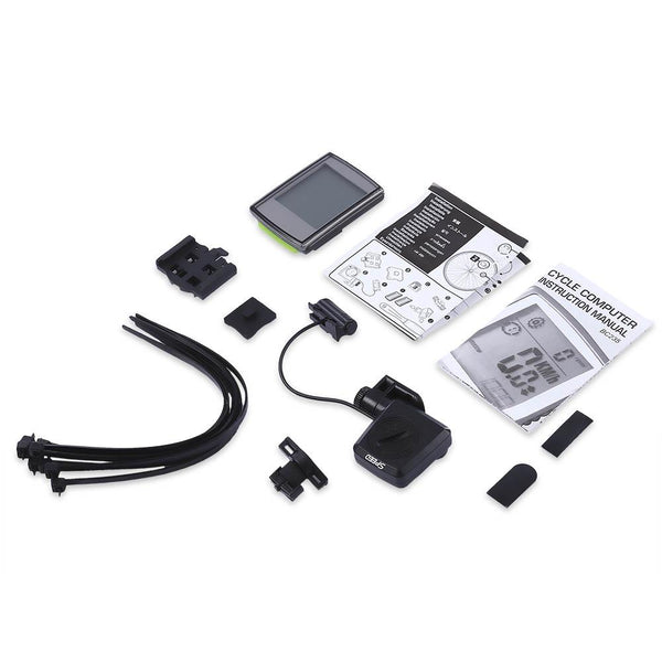 Large Screen Water Resistant Wireless LCD Backlight 2 in 1 Bicycle Computer Odometer Speedometer
