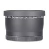 Digital High Definition 58MM 2X Teleconverter Telephoto Lens for DSLR Camera