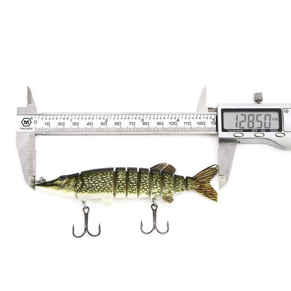 Proberos Outdoor Artificial 9 Sections Pike Fishing Lure