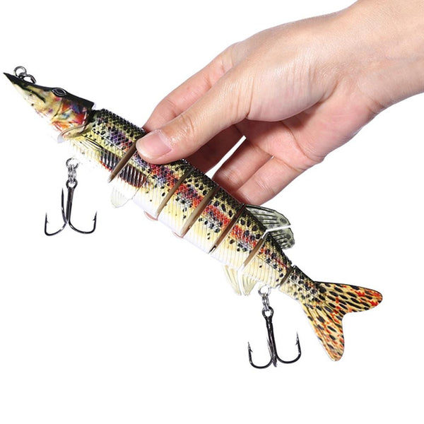 Proberos Outdoor Artificial 9 Sections Big Pike Fishing Lure