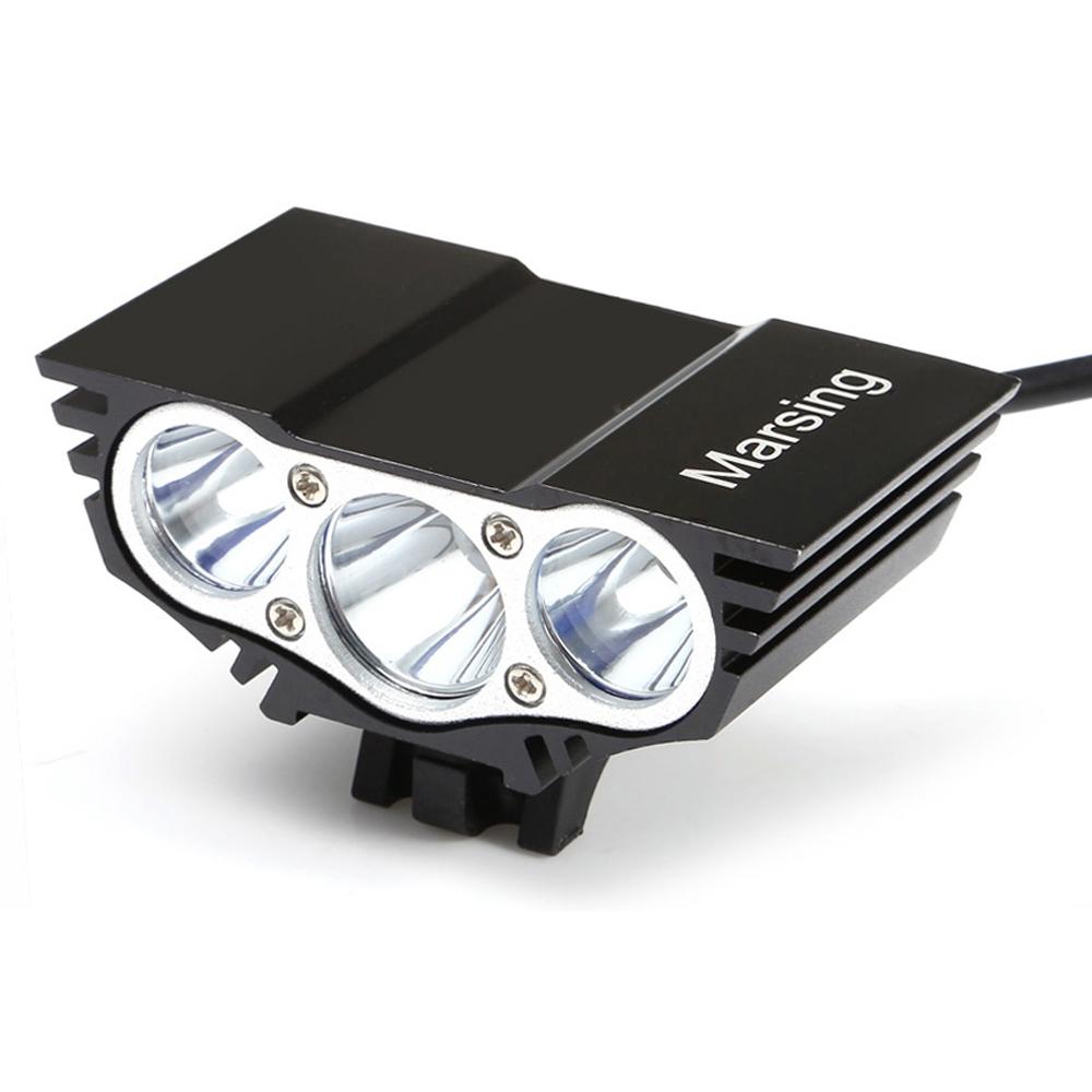 Marsing X3 2500Lm 3 Mode Cree XML T6 LED Bicycle Light Headlamp Set for Night Cycling