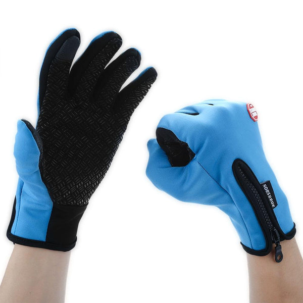 Robesbon Paired Unisex Outdoor Bicycle Screen Warm Riding Gloves