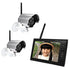 SY602D12 DC 4CH 7 Inch TFT LCD Screen 2.4G Wireless Outdoor Security Camera