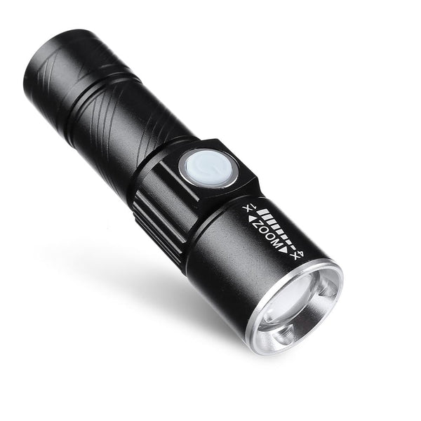 CYCLE ZONE USB Rechargeable Bike Front Handlebar Flashlight