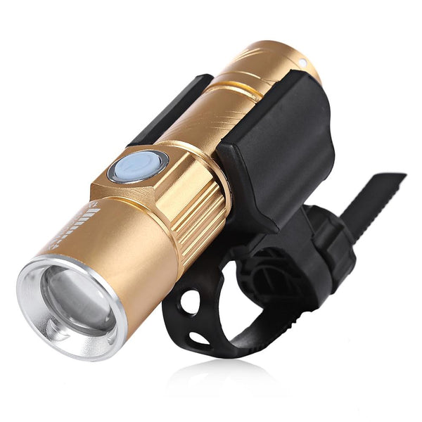 CYCLE ZONE USB Rechargeable Bike Front Handlebar Flashlight