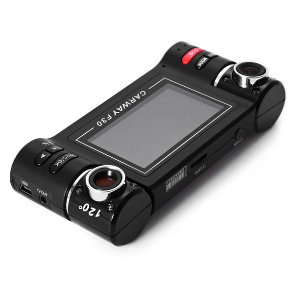 F30 2.7 inch Car DVR Camera Video Driving Recorder HD Dual Lens Dashboard Vehicle Camcorder