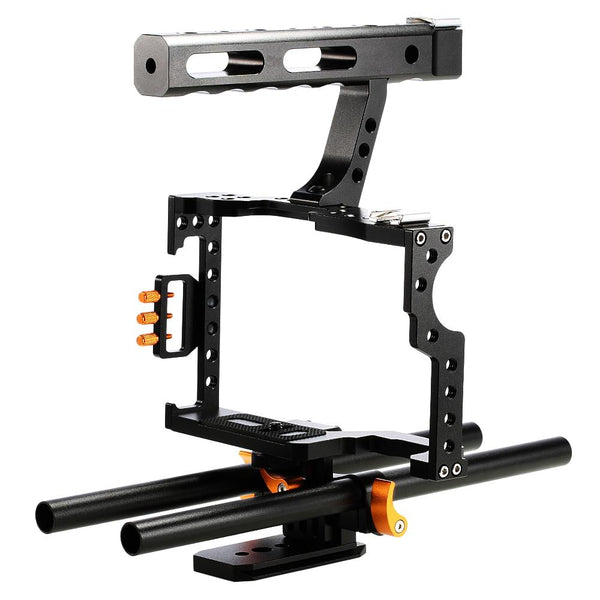 WEIHE DSLR Camera Video Cage Stabilizer Rig for A7S / A7 / A7R / a7